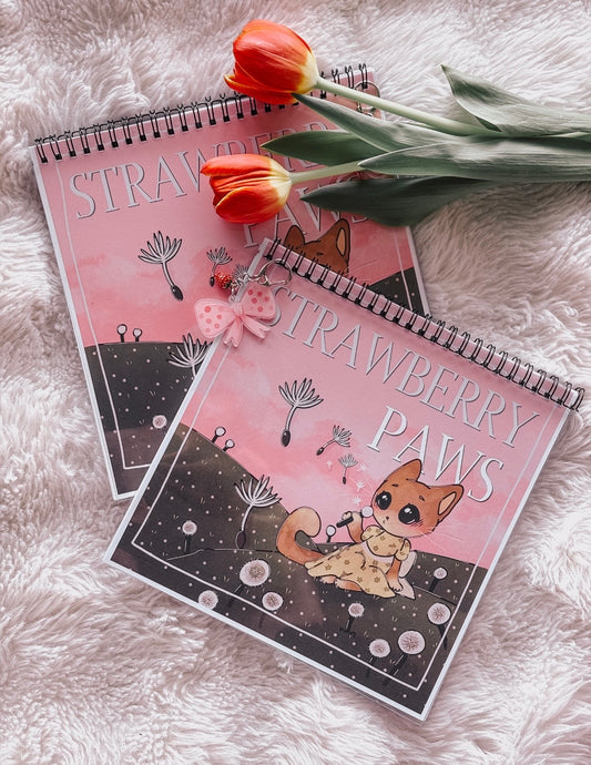 Strawberry Paws Coloringbook 180gsm
